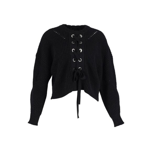 Isabel Marant Black Laley Sweater in Black Cotton - Picture 1 of 3